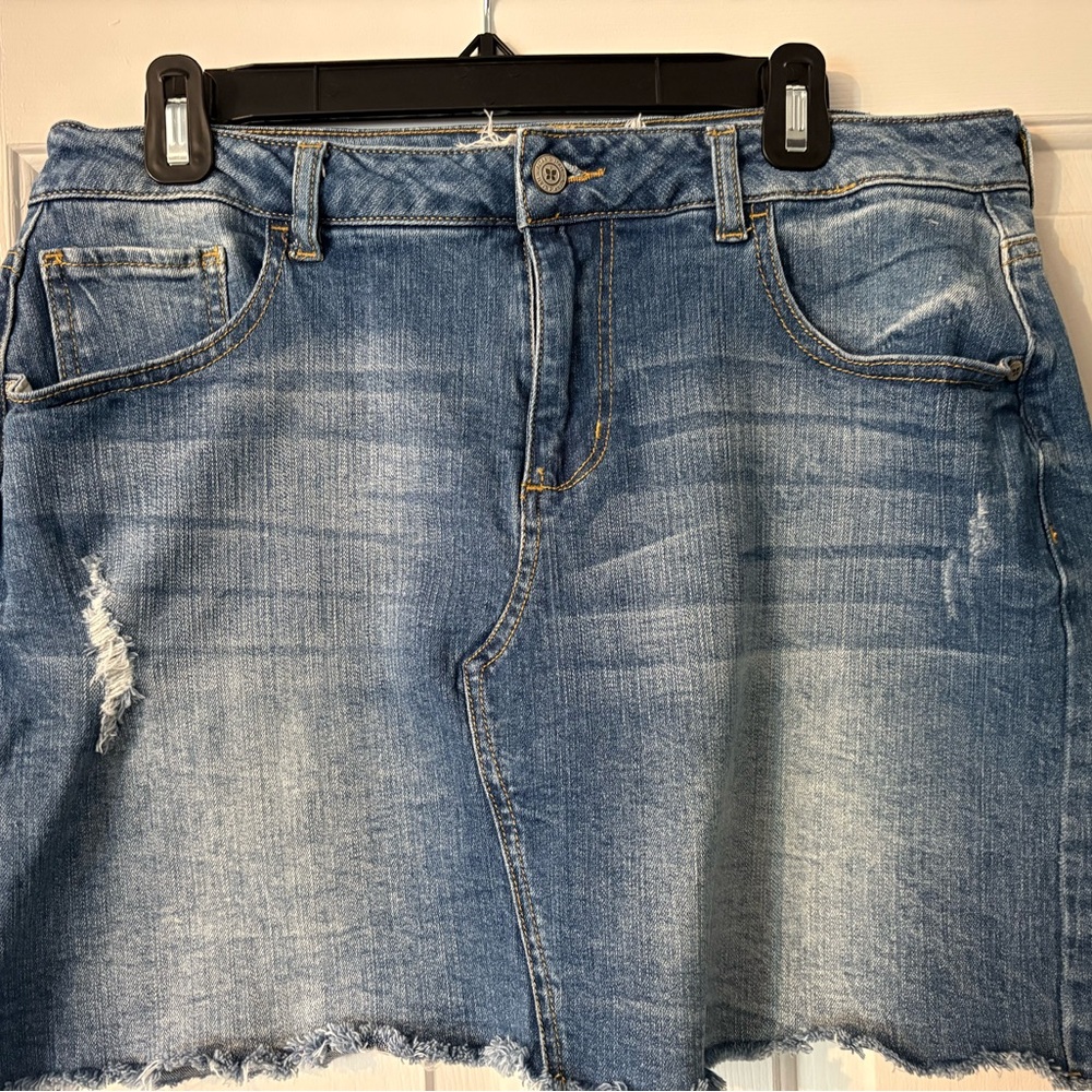 Altar'd State Blue Denim Skirt